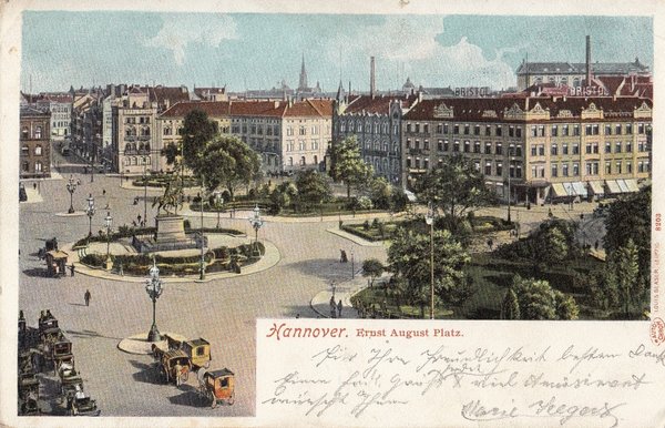 AK - Hannover - Ernst-August-Platz - um 1900 / 1026