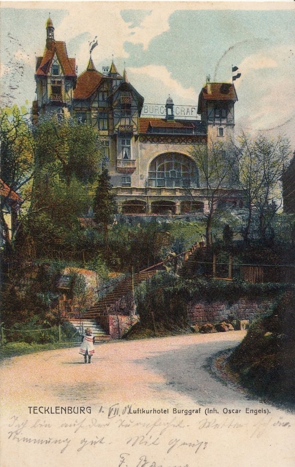 AK - Tecklenburg / Kurhotel Burggraf - von 1904 / 1038