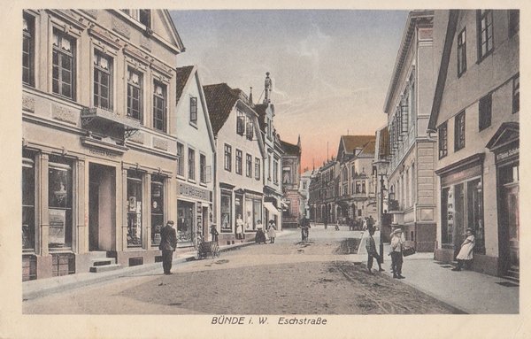 AK - Eschstraße in Bünde / Herford - Bez-Detmold - von 1918 / 1040