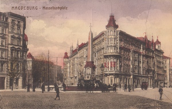 AK - Hasselbachplatz in Magdeburg / Sachsen-Anhalt - von 1920 / 1042