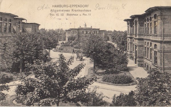 AK - Hamburg-Eppendorf / Allg.Krankenhaus - von 1913 / 1057