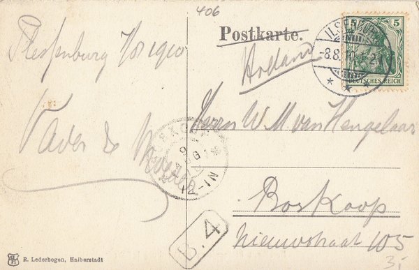 AK - Ilsenburg / Forsthaus Plessenburg - von 1910 / - 1069 -