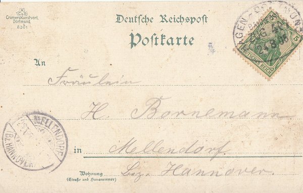 AK - Gruss aus Hagen / Waldlust - von 1906 / - 1096 -