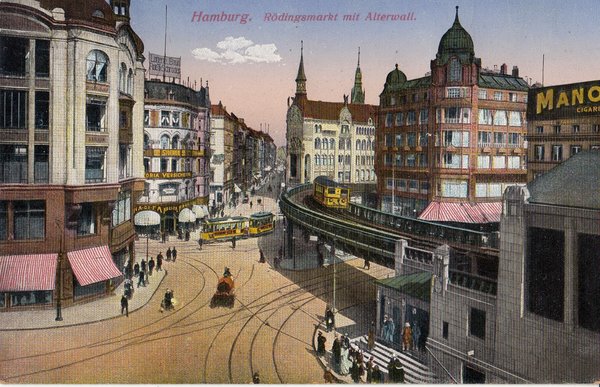 AK - Hamburg / Rödingsmarkt - von 1914 / - 1097 -