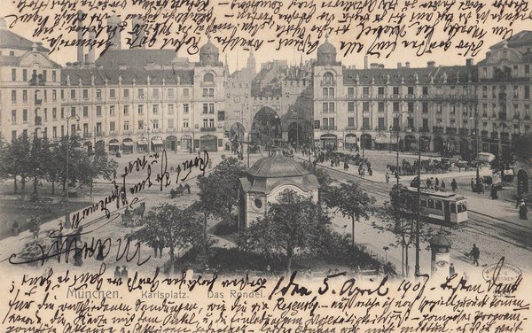 AK - München / Karlsplatz - von 1907 / - 1130 -