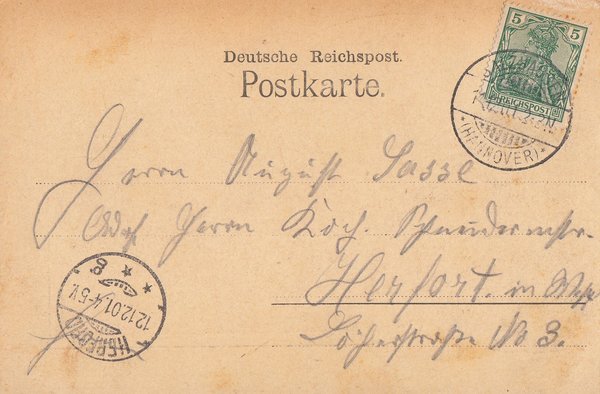 AK - Gruß aus Harburg / Elbe - von 1901 / - 1161 -