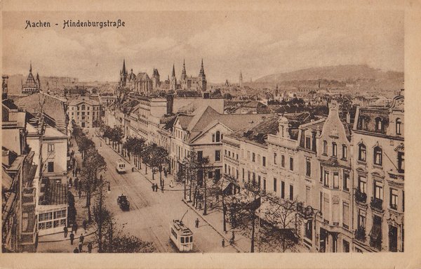 AK - Aachen - Hindenburgstr. - von 1922 / - 1187 -