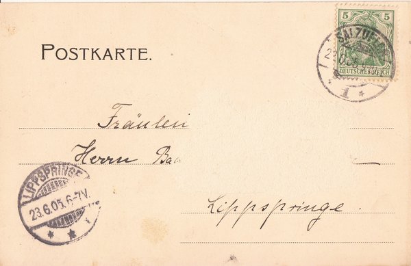 AK - Bad Salzuflen / Haus am Markt - von 1905 / - 1198 -