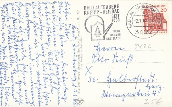 AK - Bad Lauterberg / Luftbild - von 1968 / - 1205 -