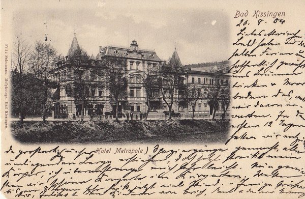AK - Bad Kissingen / Hotel Metropole - von 1904 / - 1206 -