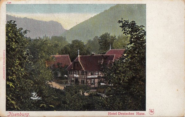 AK - Ilsenburg / Hotel Dt. Haus - um 1910 / - 1249 -