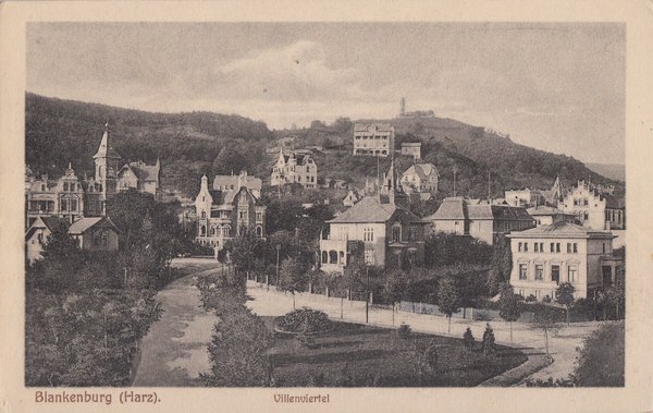 AK - Blankenburg / Villenviertel - von 1926 / - 1255 -