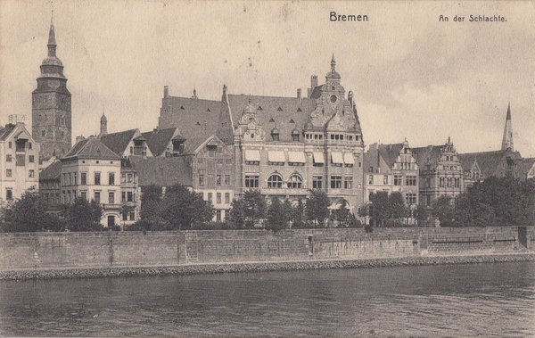 AK - Bremen / An d. Schlachte - von 1912 / - 1257 -
