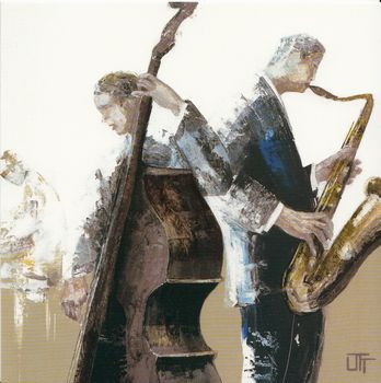 wunderschöne Postkarte / Jazz Band / - 1261