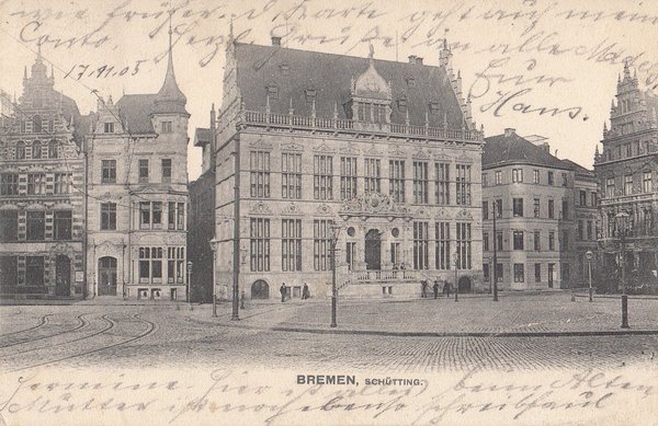 AK - Bremen / am Schütting - von 1905 / - 1284 -