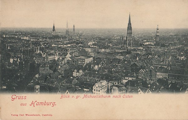 AK - Gruß aus Hamburg - von 1921 / - 1319 -