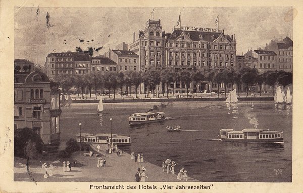 AK - Hamburg / mit Hotel Vier Jahreszeiten - von 1917 / - 1335 -