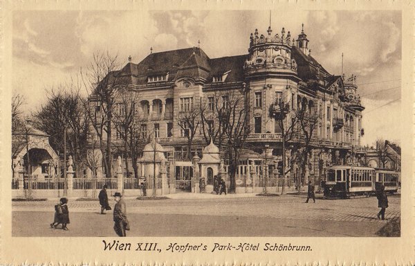 AK - Wien / Park Hotel Schönbrunn - von 1915 / - 1336 -