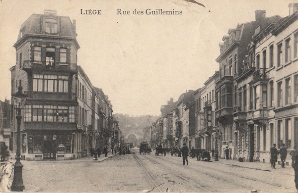 AK - Liege / Lüttich - Rue des Guillemins - von 1916 / - 1337 -