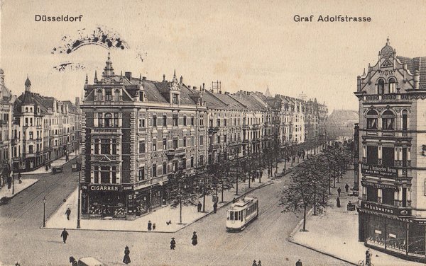 AK - Düsseldorf / Graf Adolfstr. - von 1916 / - 1361 -