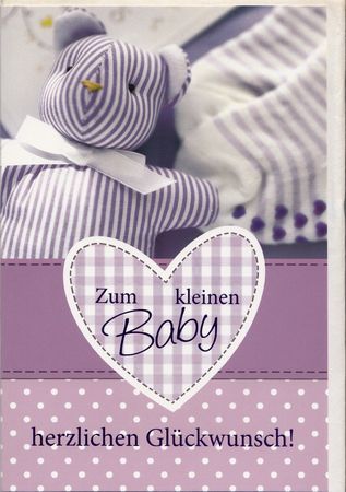 Glückwunschkarte - zum Baby/Neuware / - 1436 -