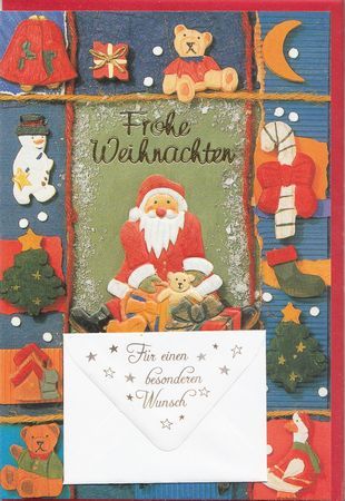 Glückwunschkarte - Weihnachten/Neuware / - 1455 -