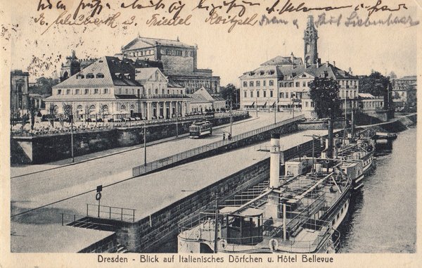 AK - Dresden / mit Hotel Bellevue - von 1926 / - 1548 -