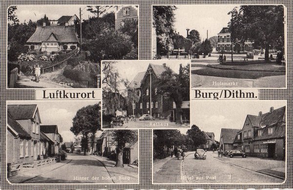 AK - Burg / Dithm. - Mehrbildkarte - von 1959 / - 1587 -