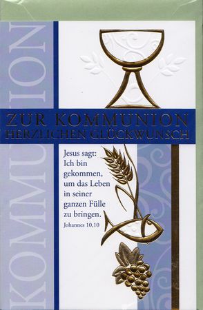 Glückwunschkarte - Kommunion/Neuware - 1740 -
