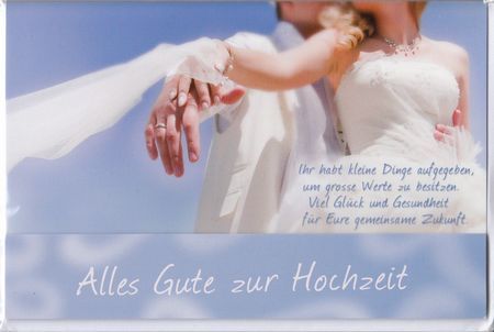 Glückwunschkarte - Hochzeit/Neuware - 1746 -