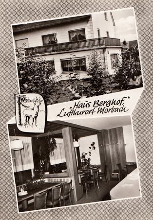 AK - Morbach / Hotel Haus Berghof - ca. 60er Jahre / - 1778 -