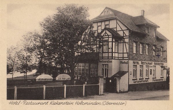 AK - Holzminden / Hotel Kiekenstein - von 1952 / - 1787 -