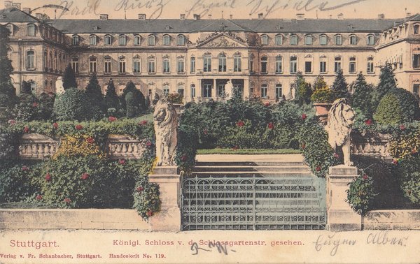 AK - Stuttgart / Königl.Schloß - von 1903 / - 1819 -
