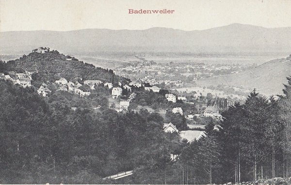 AK - Badenweiler / Ortsansicht - um 1920 / - 2000 -