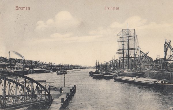 AK - Bremen / Freihafen - von 1913 / - 2036 -