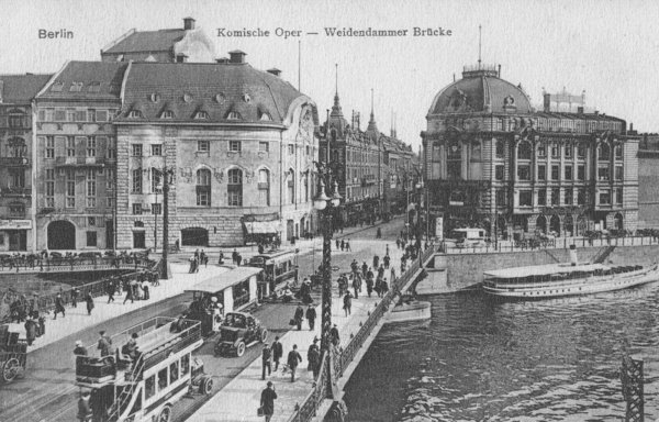 AK - Berlin / Weidendammer Brücke - von 1912 / - 2052 -
