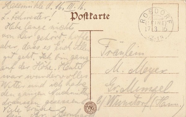 AK - Göttingen / Leinekanal - von 1916 / - 2054 -