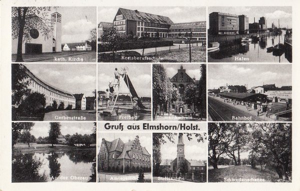 AK - Elmshorn / Mehrbildkarte - von 1958 / - 2070 -