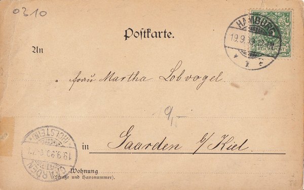 AK - Hamburg-Uhlenhorst / von 1899 / - 2104 -