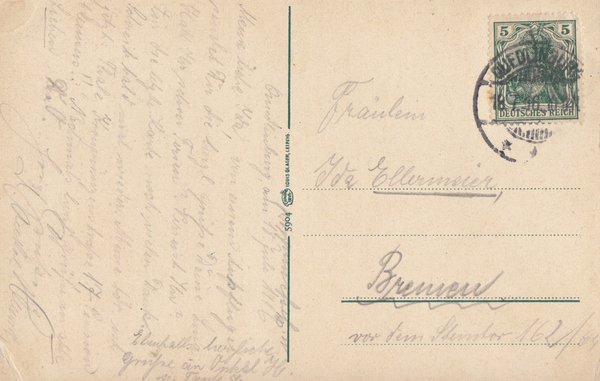 AK - Quedlinburg / Blumenstadt - von 1916 / - 2265 -