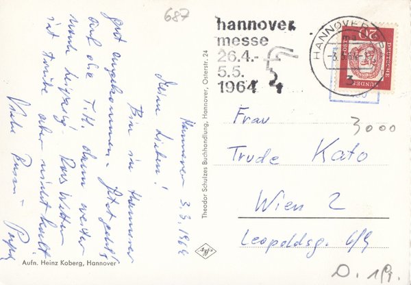 AK - Hannover / Am Kröpcke - von 1964 / - 2286 -