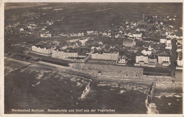 AK - Borkum / Luftbild - von 1935 / - 2327 -
