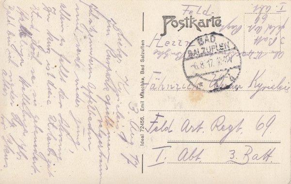 AK - Bad Salzuflen / am Katzenturm - von 1917 / - 2353 -