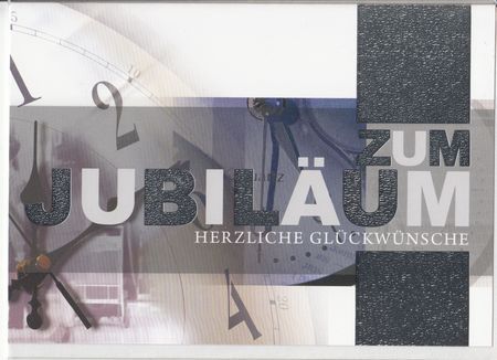 Glückwunschkarte - Jubiläum / Neuware / - 2509 -
