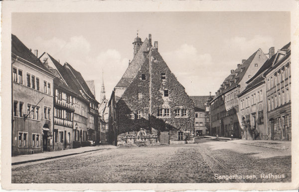 AK - Sangerhausen / Marktplatz mit Rathaus - von 1951 / - 2533 -