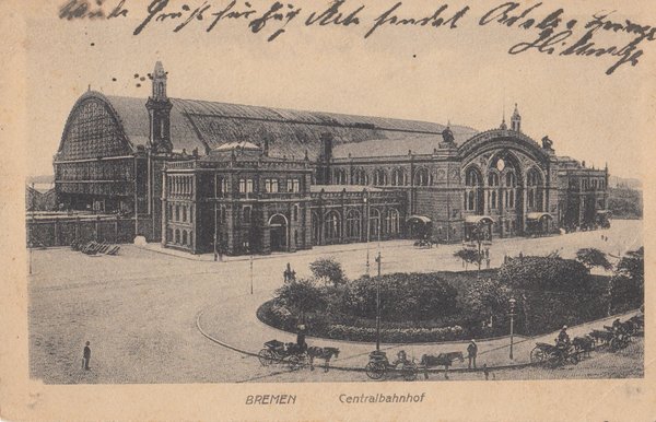 AK - Bremen / Centralbahnhof - von 1920 / - 2563 -