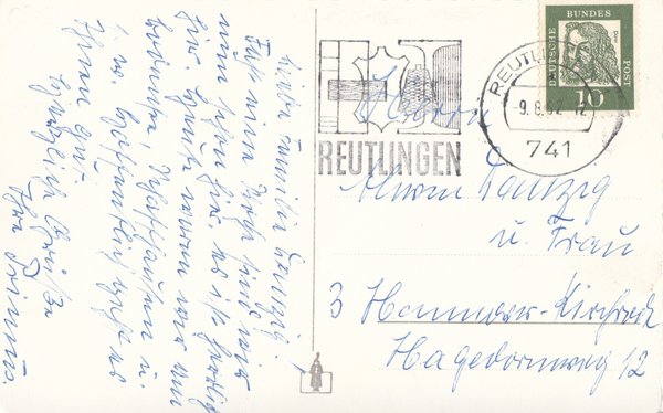 AK - Reutlingen / Ortsansicht - von 1962 / - 2711 -