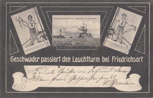 AK - Leuchtturm bei Friedrichsort - von 1907 / - 2713 -