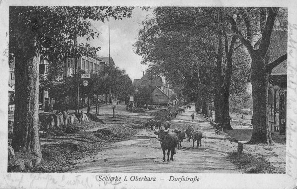 AK - Schierke i.Oberharz / Dorfstr. - von 1927 / - 2757 -