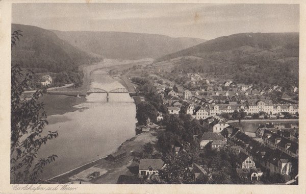 AK - Bad Karlshafen / Luftbild - von 1928 / - 2839 -